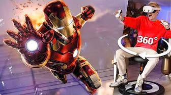 Load video: I Became Iron Man In VR On A 360° Haptic Motion Chair!